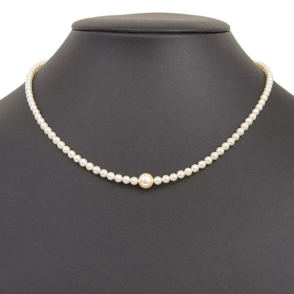 Pearl Necklace Baby pearl Pearl/K18 yellow gold 8.1g Women